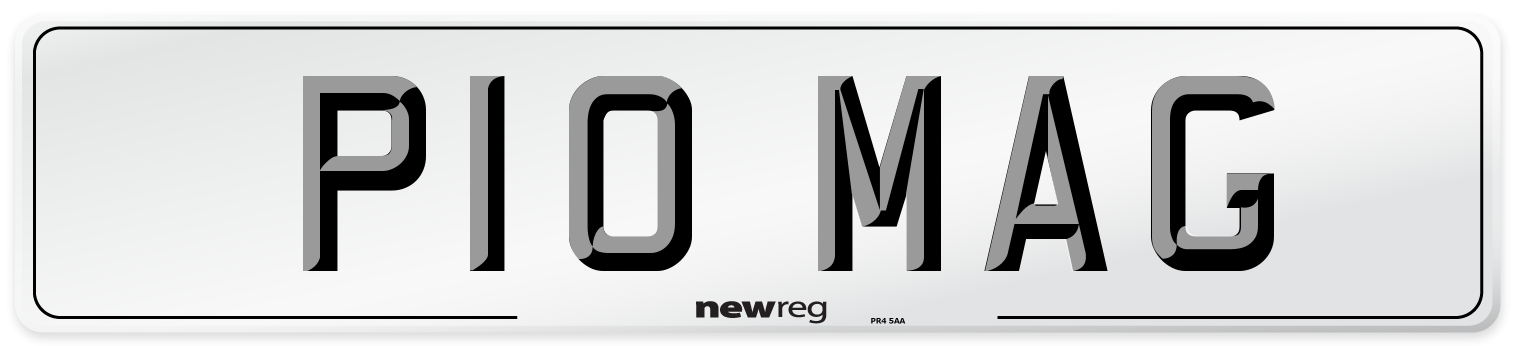 P10 MAG Number Plate from New Reg